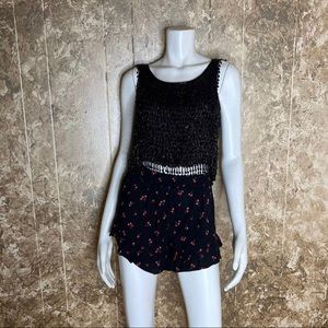 Beaded Fringe Crop Top